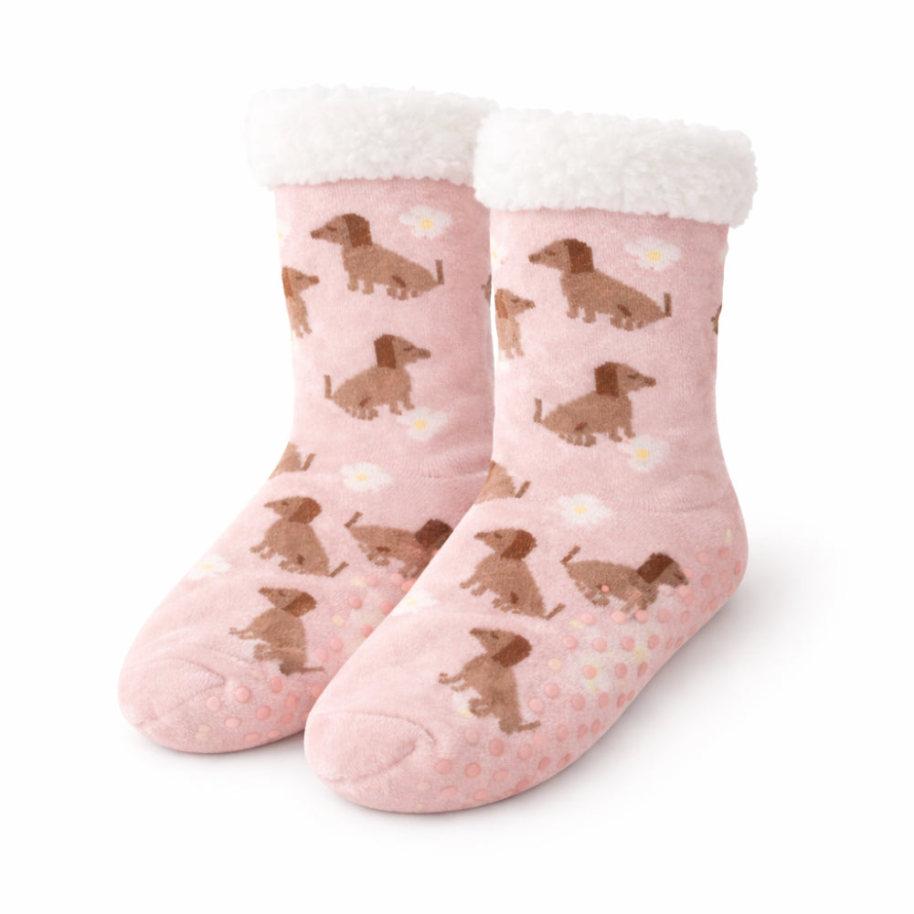 K&Co. Petal Series Slipper Socks - DAISY DOGS